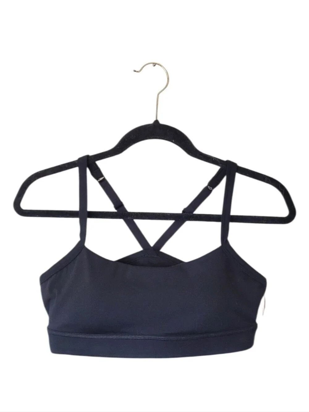 LSKD Momentum Black Strappy Sports Bra Women's Size XL NWT